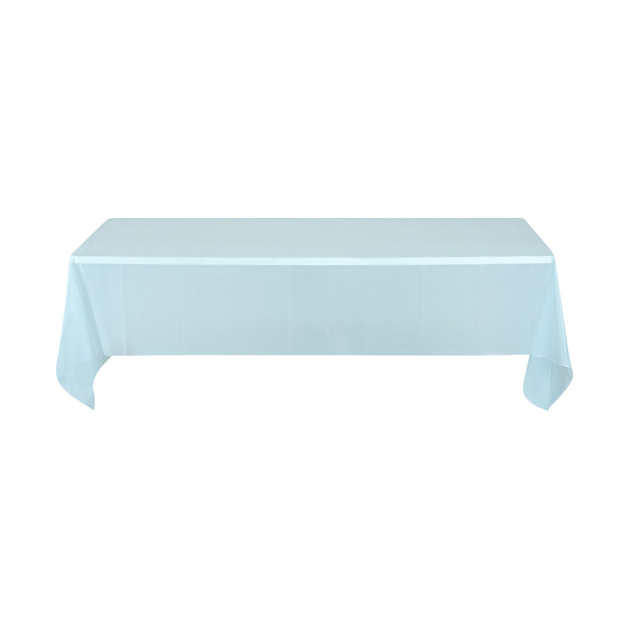 Table Tek Blue Plastic Table Cover Roll - with Slide Cutter - 100' x 54" - 1 count box