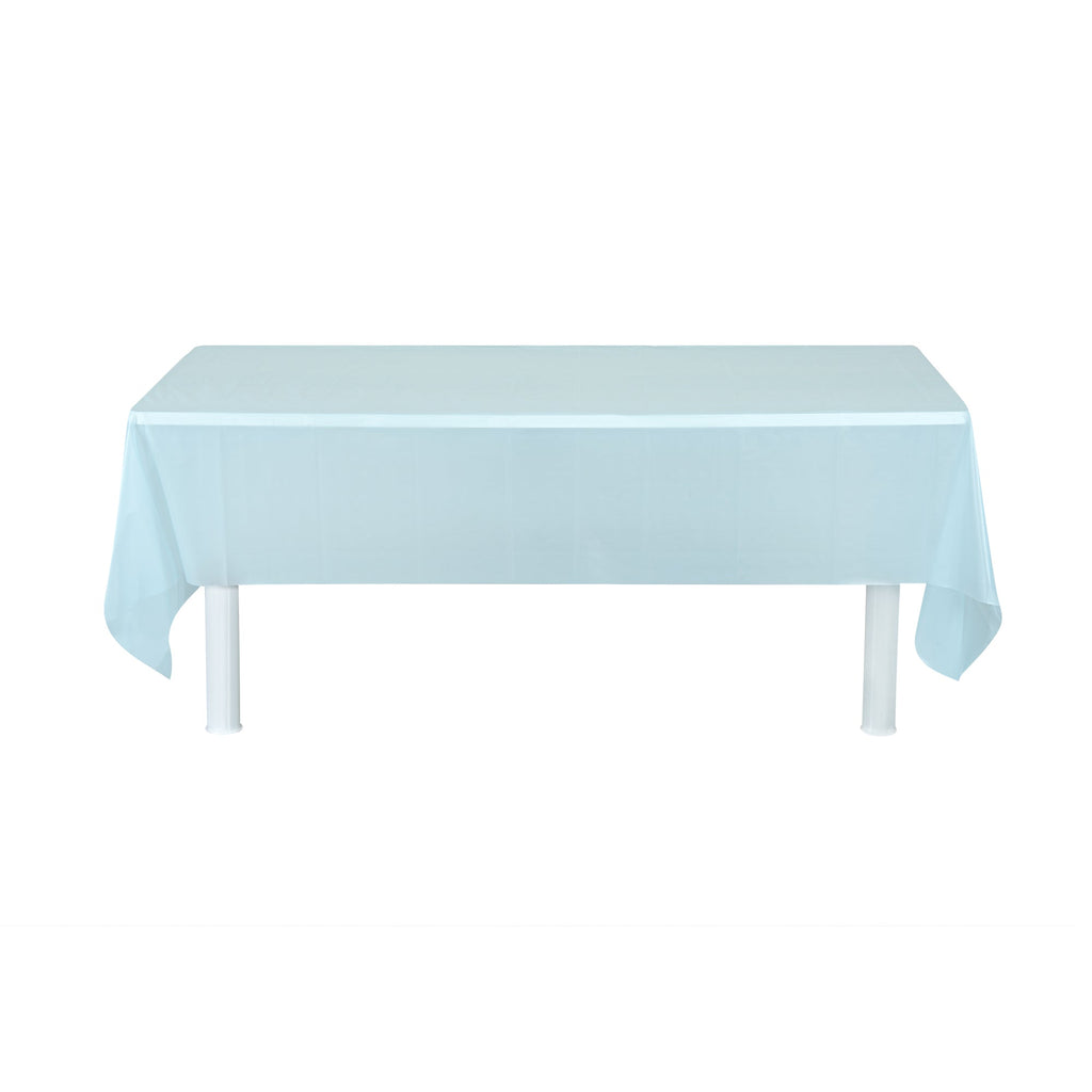 Table Tek Blue Plastic Table Cover Roll - with Slide Cutter - 100' x 54" - 10 count box