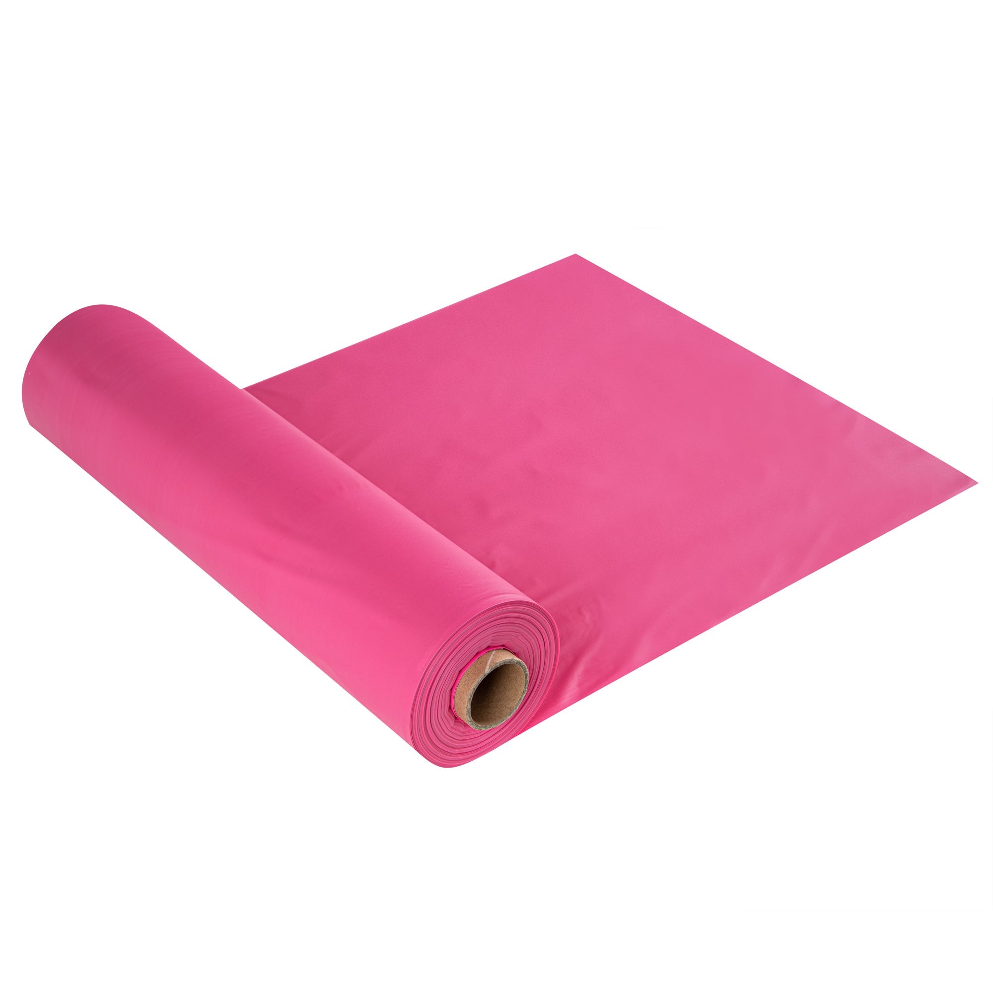 Table Tek Pink Plastic Table Cover Roll - with Slide Cutter - 100' x 54" - 1 count box