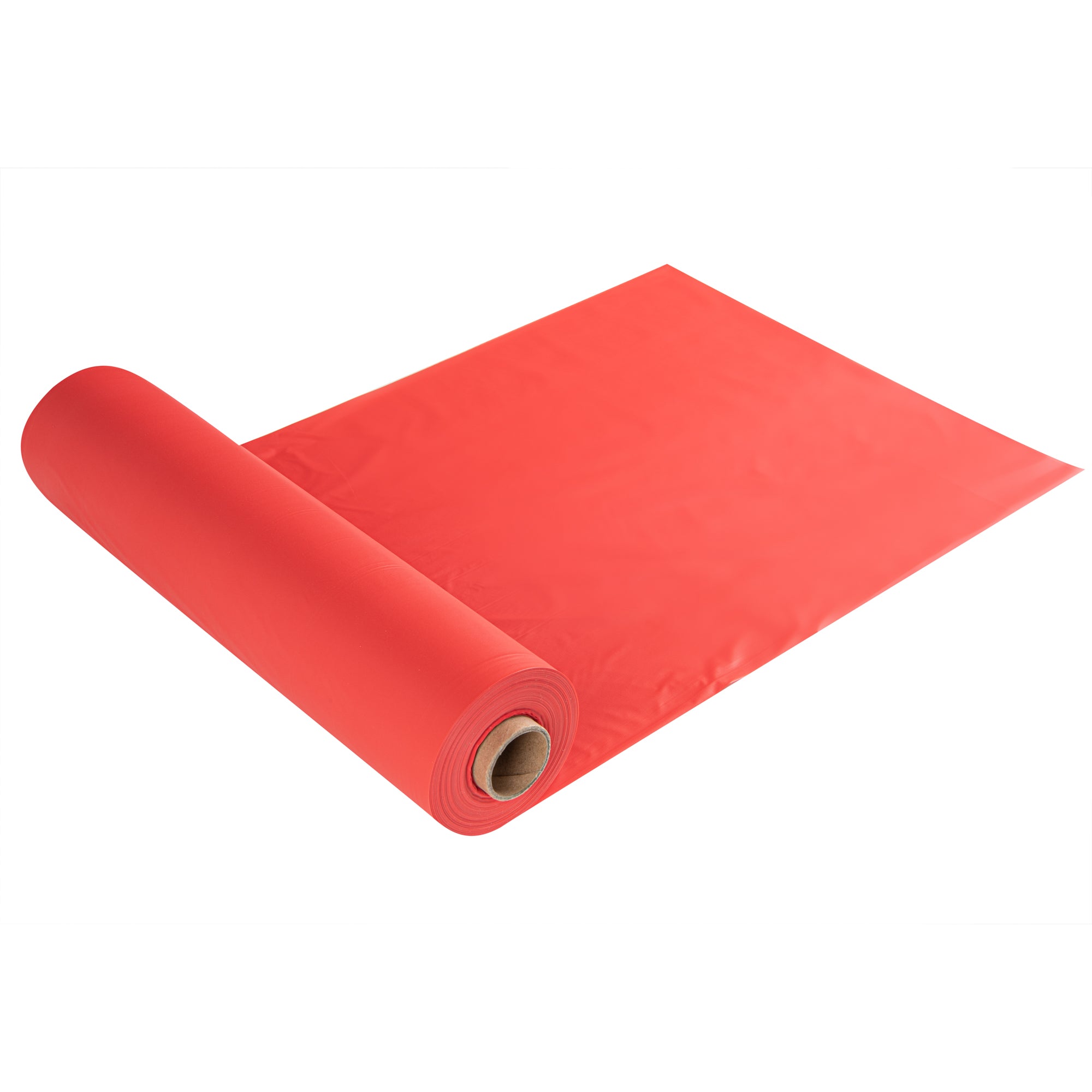 Table Tek Red Plastic Table Cover Roll - with Slide Cutter - 100' x 54" - 1 count box
