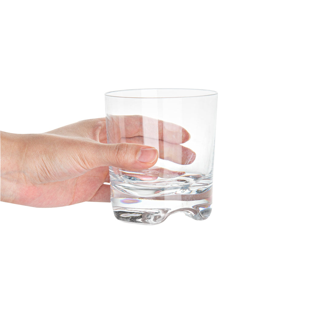 Bev Tek 12 oz Polycarbonate Double Old Fashioned Glass - 3 1/2" x 3 1/2" x 3 3/4" - 48 count box