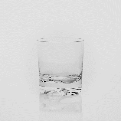 Bev Tek 12 oz Polycarbonate Double Old Fashioned Glass - 3 1/2" x 3 1/2" x 3 3/4" - 48 count box