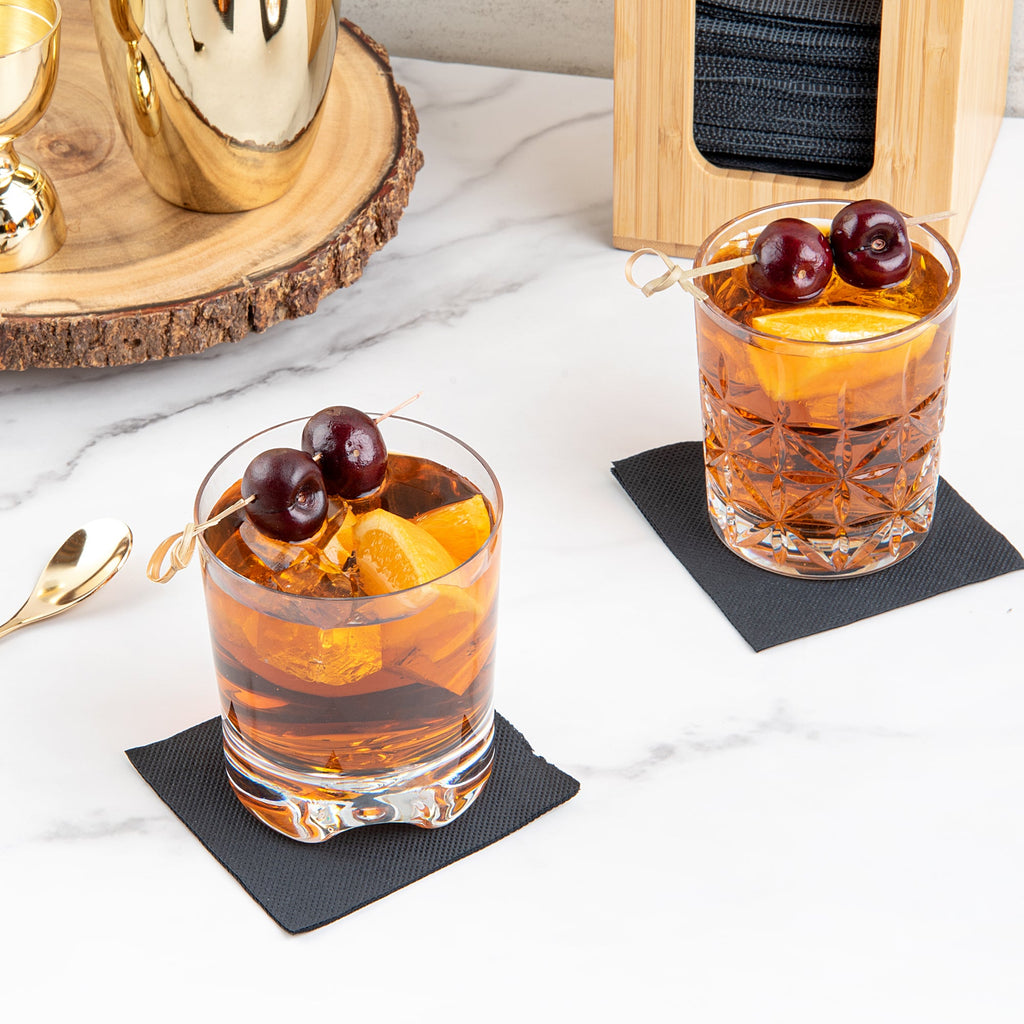 Bev Tek 12 oz Polycarbonate Double Old Fashioned Glass - 3 1/2" x 3 1/2" x 3 3/4" - 48 count box