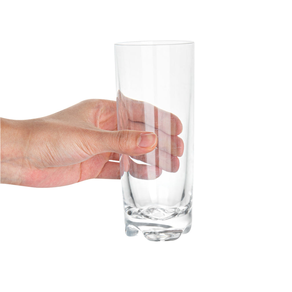 Bev Tek 10 oz Polycarbonate Collins Glass - 2 1/2" x 2 1/2" x 6 1/4" - 6 count box