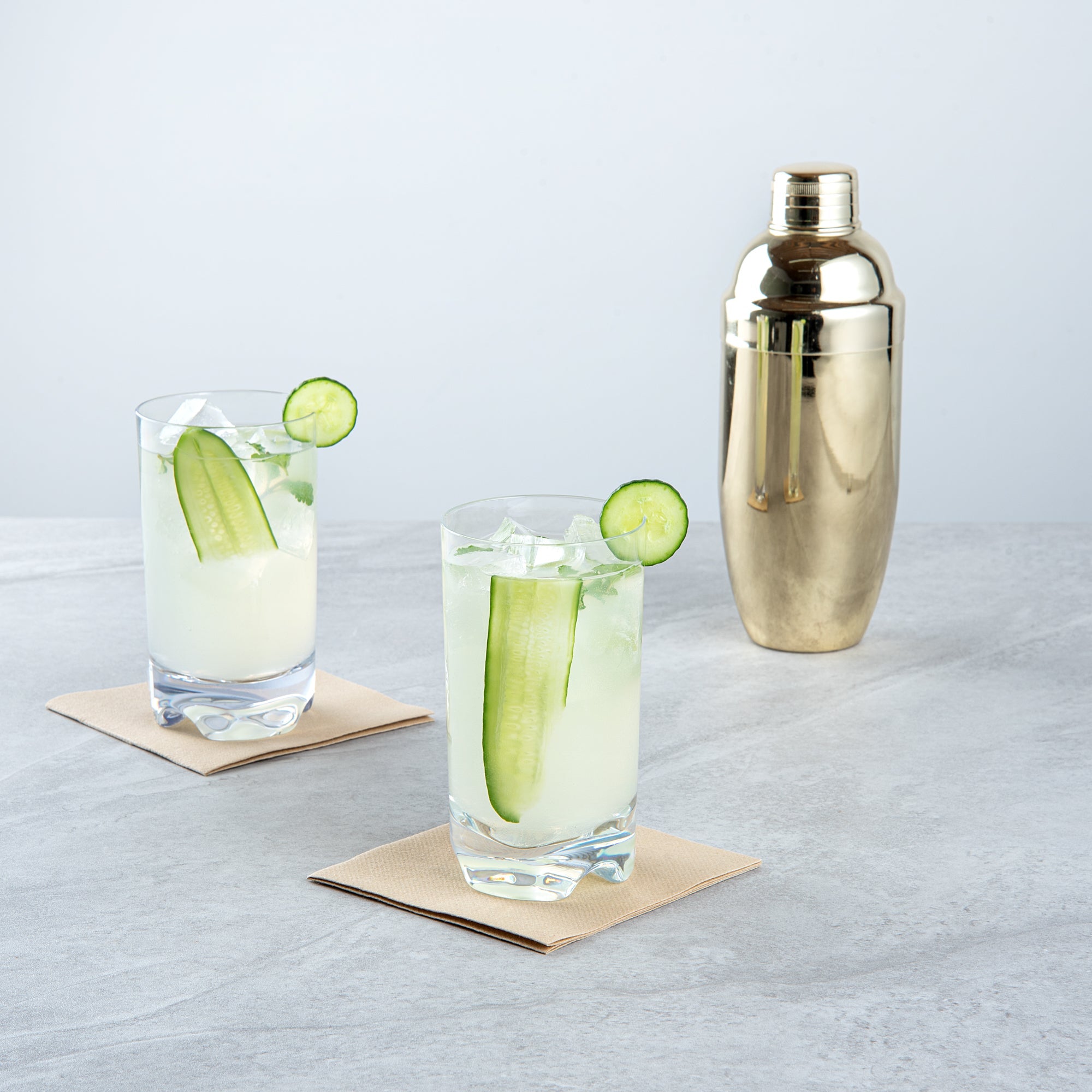 Bev Tek 14 oz Polycarbonate Highball Glass - 3" x 3" x 5 1/2" - 6 count box
