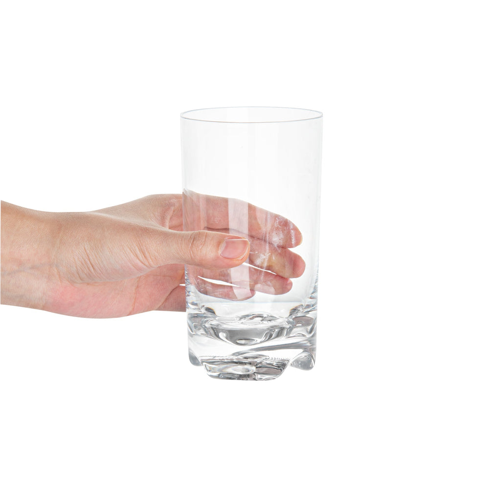 Bev Tek 14 oz Polycarbonate Highball Glass - 3" x 3" x 5 1/2" - 48 count box