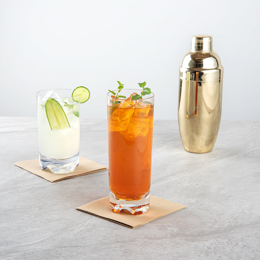 Bev Tek 16 oz Polycarbonate Beverage Glass - 2 3/4" x 2 3/4" x 7 1/4" - 6 count box