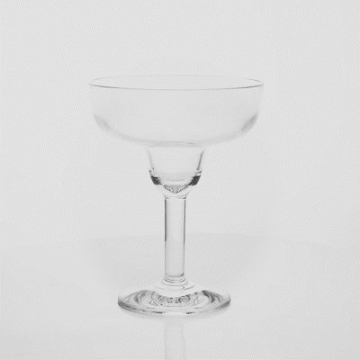 Bev Tek 15 oz Polycarbonate Margarita Glass - 5 1/4" x 5 1/4" x 6 3/4" - 24 count box