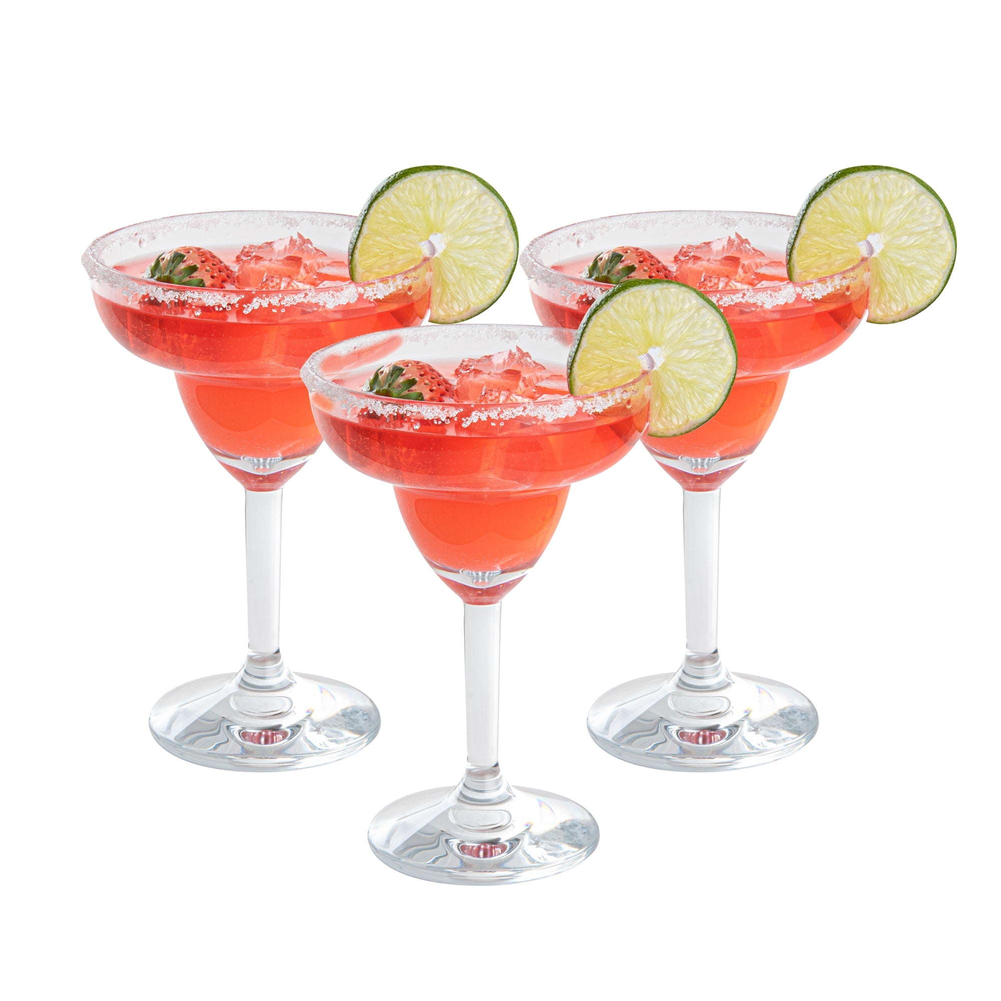 Bev Tek 11 oz Polycarbonate Margarita Glass - 4 1/2" x 4 1/2" x 6 3/4" - 6 count box