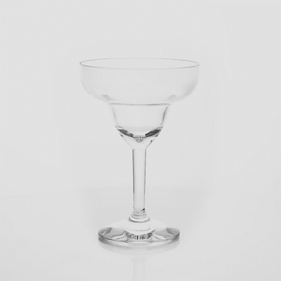 Bev Tek 11 oz Polycarbonate Margarita Glass - 4 1/2" x 4 1/2" x 6 3/4" - 6 count box