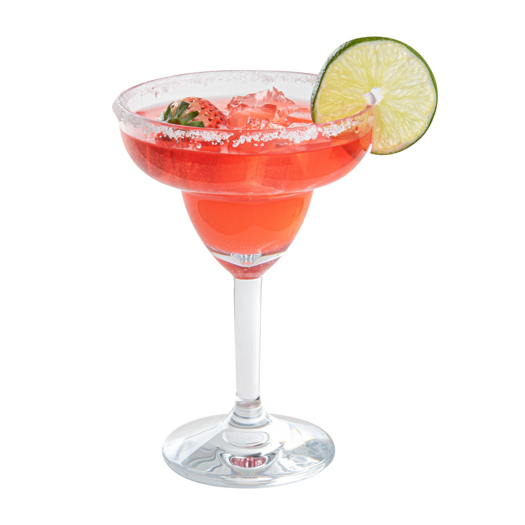 Bev Tek 11 oz Polycarbonate Margarita Glass - 4 1/2" x 4 1/2" x 6 3/4" - 24 count box