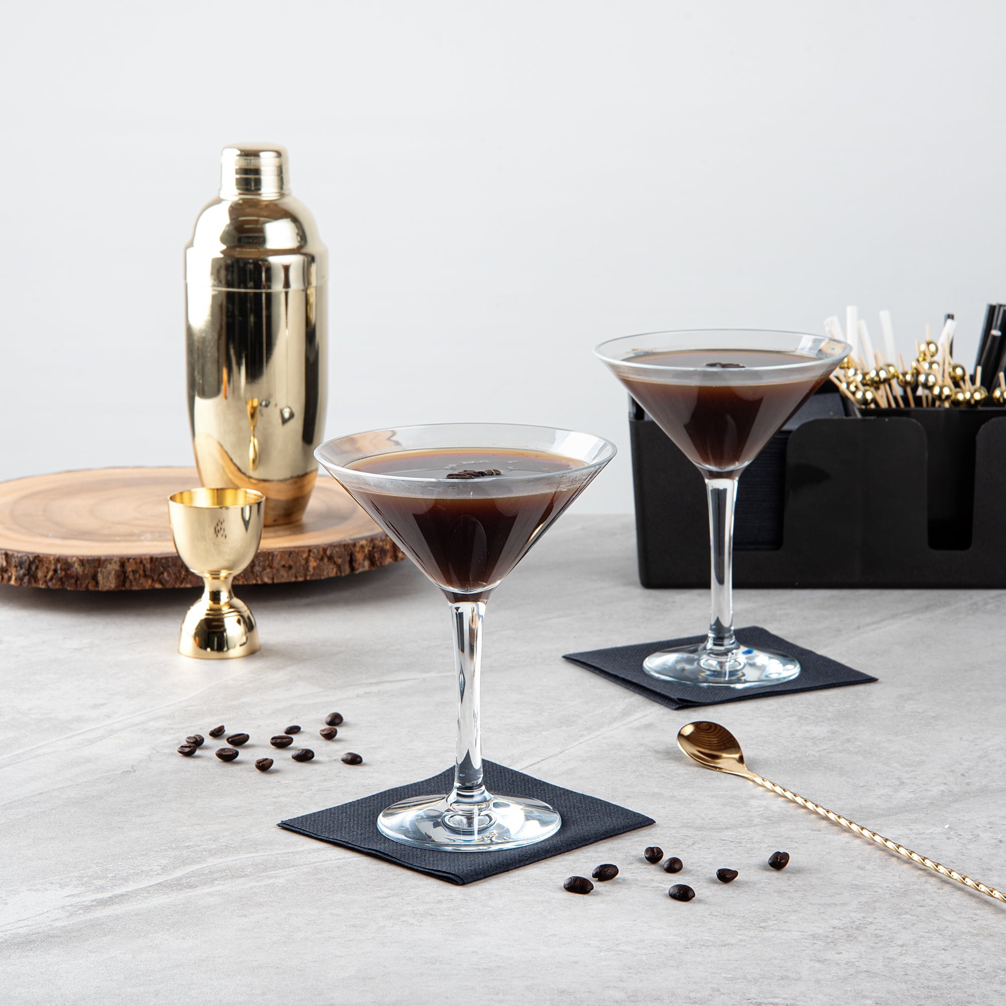 Bev Tek 10 oz Polycarbonate Cocktail Martini Glass - 5 1/4" x 5 1/4" x 6 3/4" - 24 count box