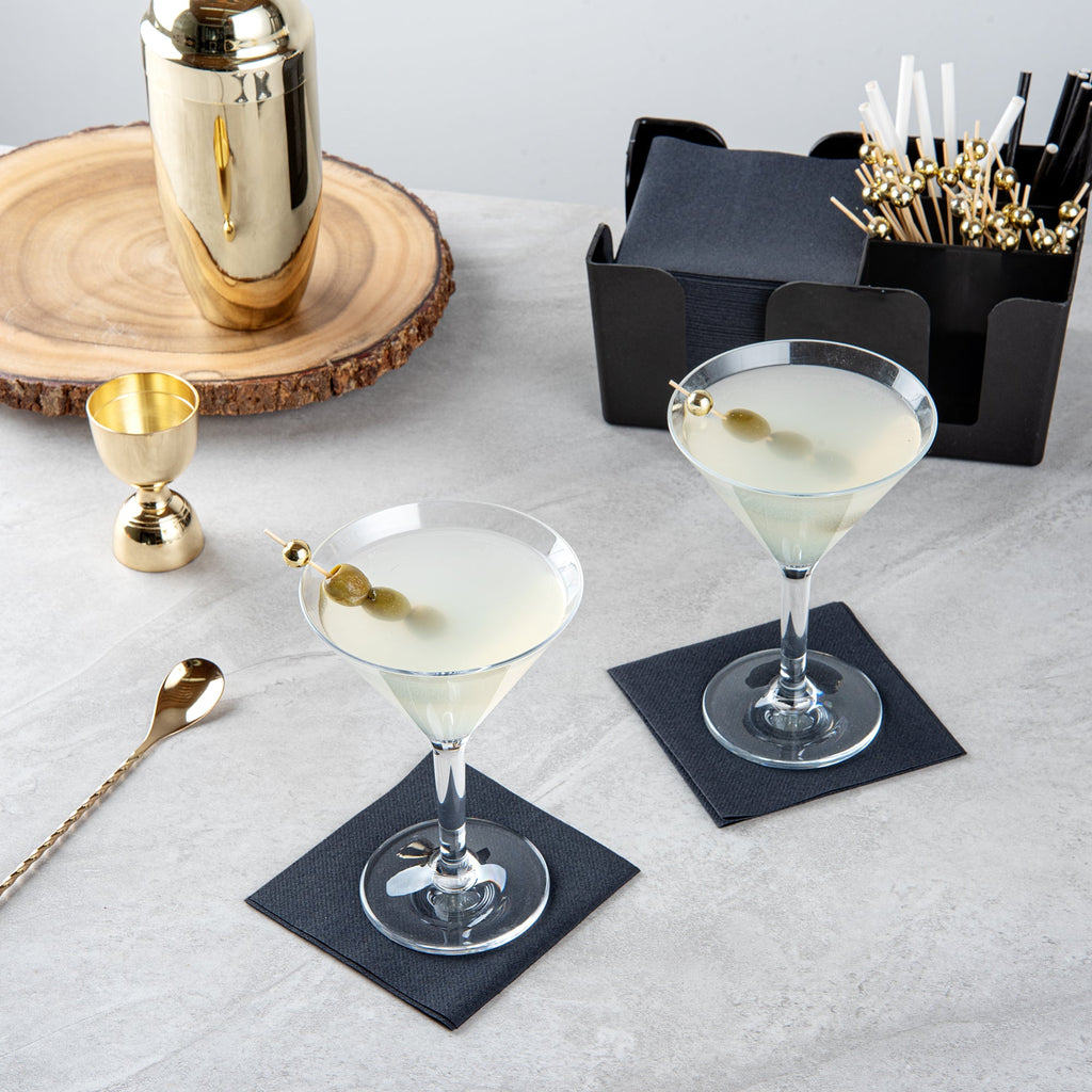Bev Tek 10 oz Polycarbonate Cocktail Martini Glass - 4 1/2" x 4 1/2" x 6 1/2" - 24 count box