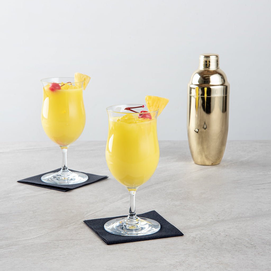 Bev Tek 13 oz Polycarbonate Poco Grande / Pina Colada Glass - 3 1/2" x 3 1/2" x 7 1/2" - 48 count box