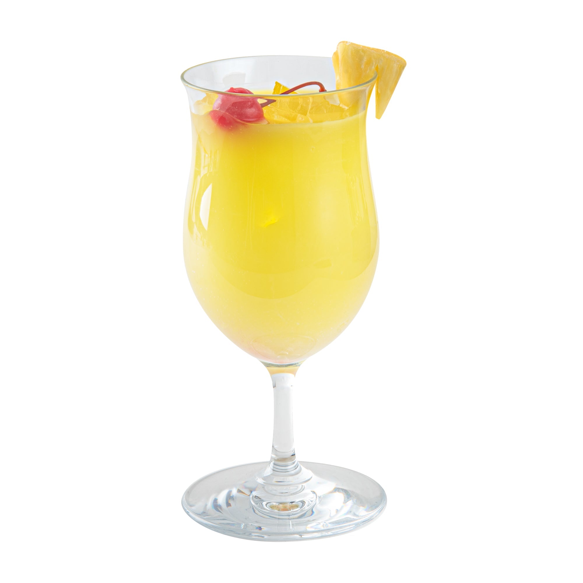 Bev Tek 13 oz Polycarbonate Poco Grande / Pina Colada Glass - 3 1/2" x 3 1/2" x 7 1/2" - 6 count box
