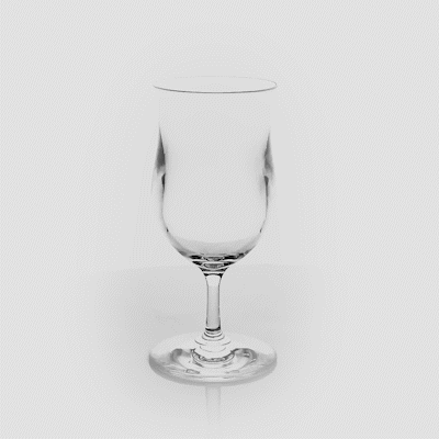 Bev Tek 13 oz Polycarbonate Poco Grande / Pina Colada Glass - 3 1/2" x 3 1/2" x 7 1/2" - 6 count box