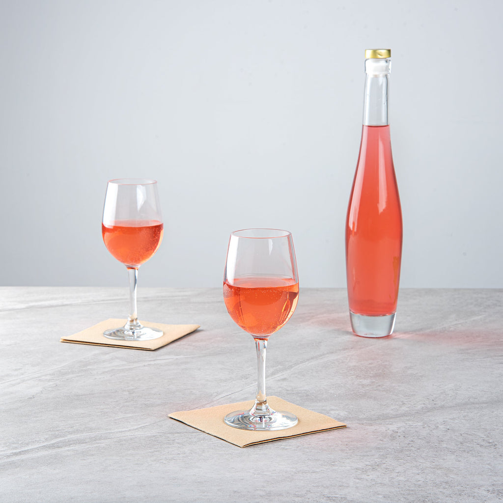 Bev Tek 9 oz Polycarbonate Wine Glass - 2 3/4" x 2 3/4" x 7" - 48 count box