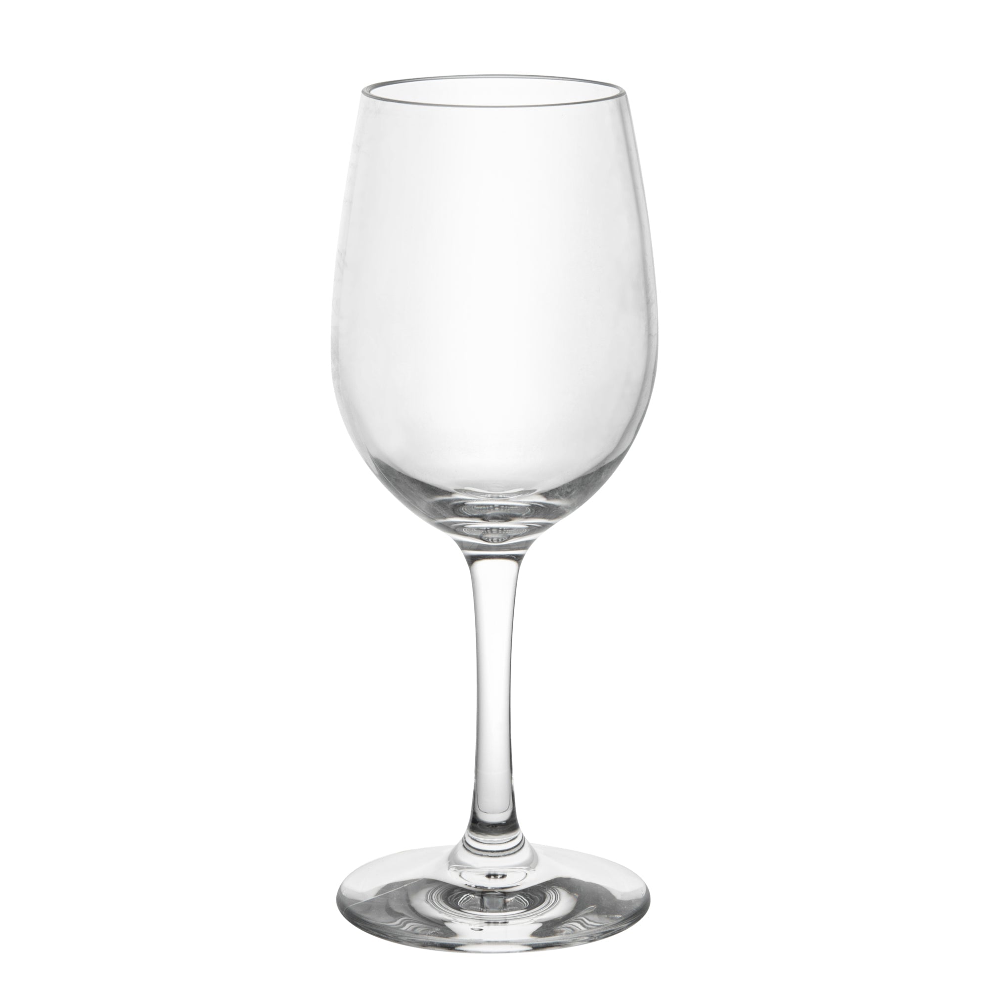 Bev Tek 9 oz Polycarbonate Wine Glass - 2 3/4" x 2 3/4" x 7" - 6 count box