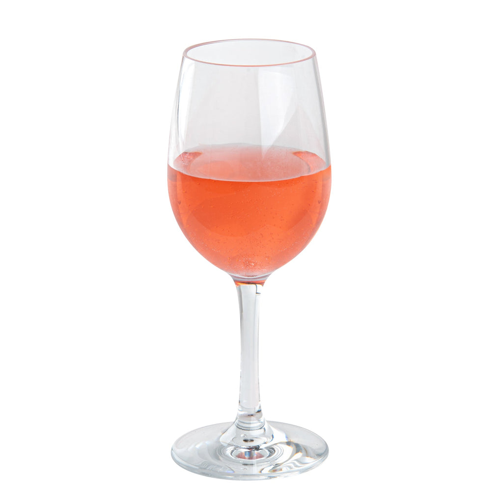 Bev Tek 9 oz Polycarbonate Wine Glass - 2 3/4" x 2 3/4" x 7" - 6 count box