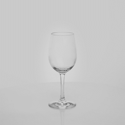 Bev Tek 9 oz Polycarbonate Wine Glass - 2 3/4" x 2 3/4" x 7" - 6 count box