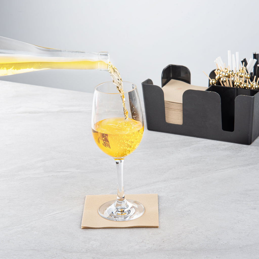 Bev Tek 14 oz Polycarbonate Wine Glass - 3 1/4" x 3 1/4" x 8 1/2" - 48 count box