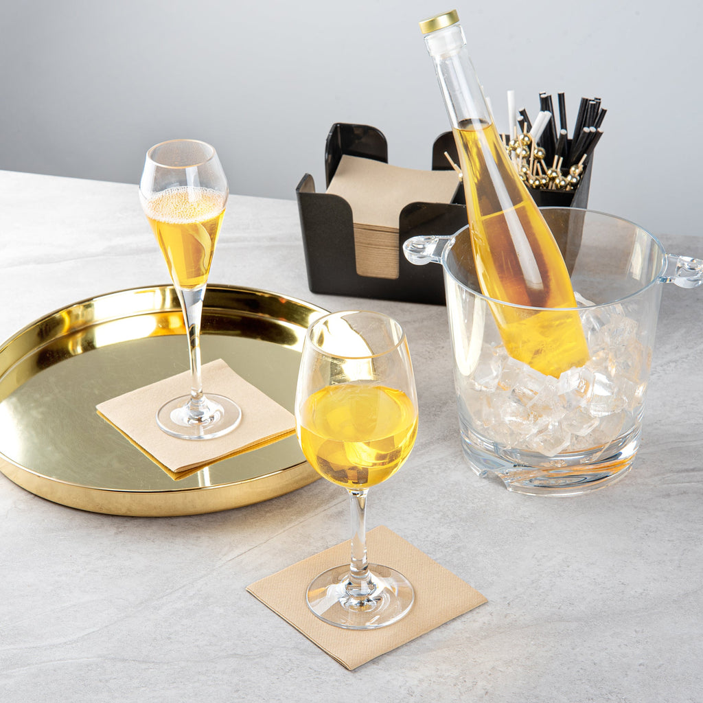 Bev Tek 14 oz Polycarbonate Wine Glass - 3 1/4" x 3 1/4" x 8 1/2" - 48 count box