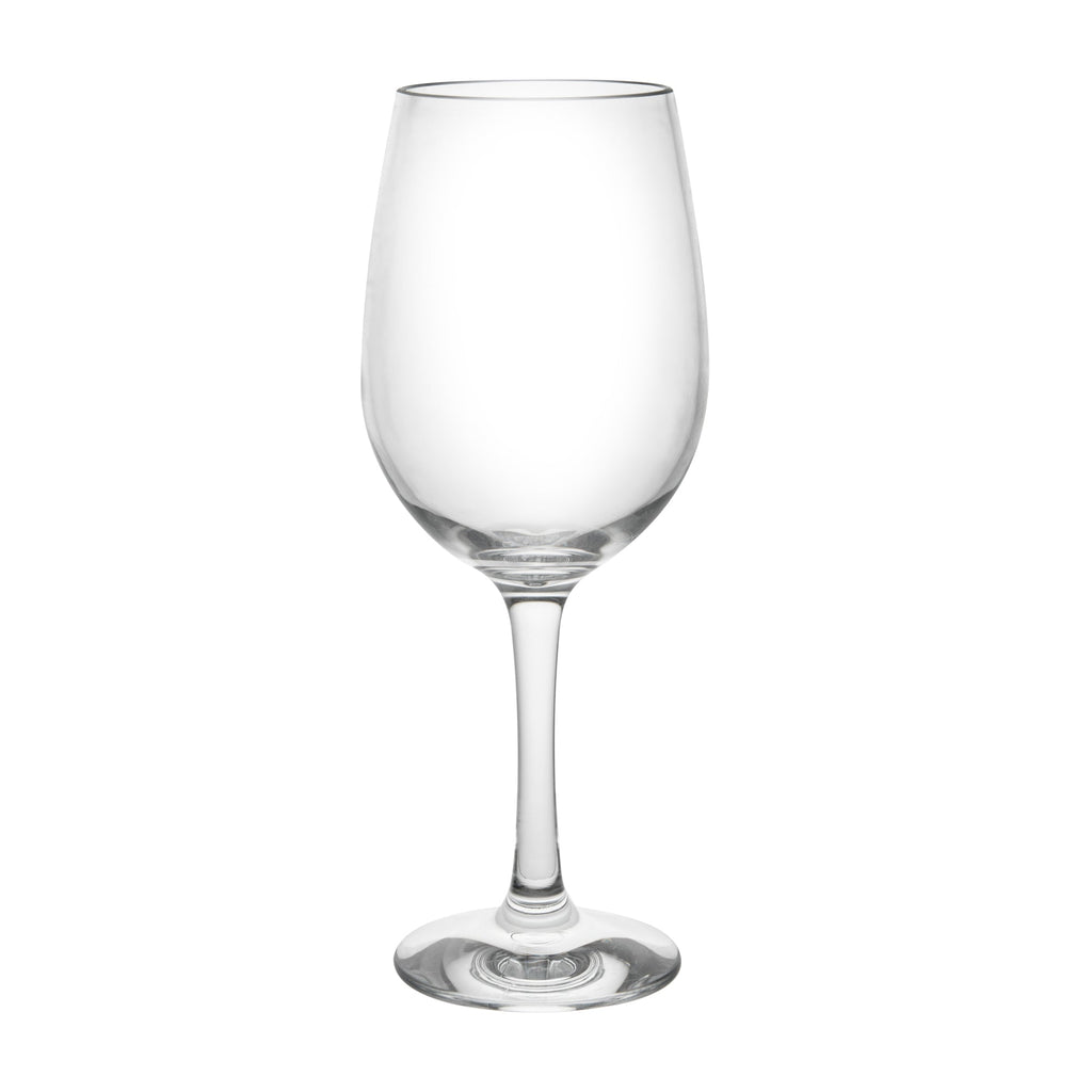 Bev Tek 16 oz Polycarbonate Wine Glass - 3 1/2" x 3 1/2" x 9 1/4" - 6 count box