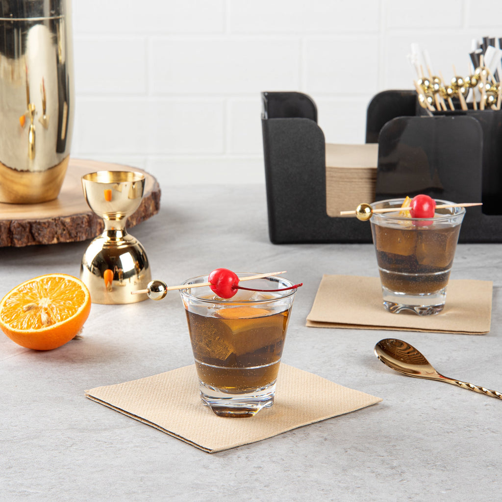 Bev Tek 3 oz Polycarbonate Whiskey Glass - Stackable - 2 1/2" x 2 1/2" x 2 3/4" - 6 count box