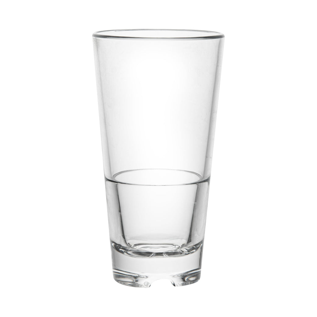 Bev Tek 11 oz Polycarbonate Old Fashioned Glass - Stackable - 3" x 3" x 5 3/4" - 6 count box