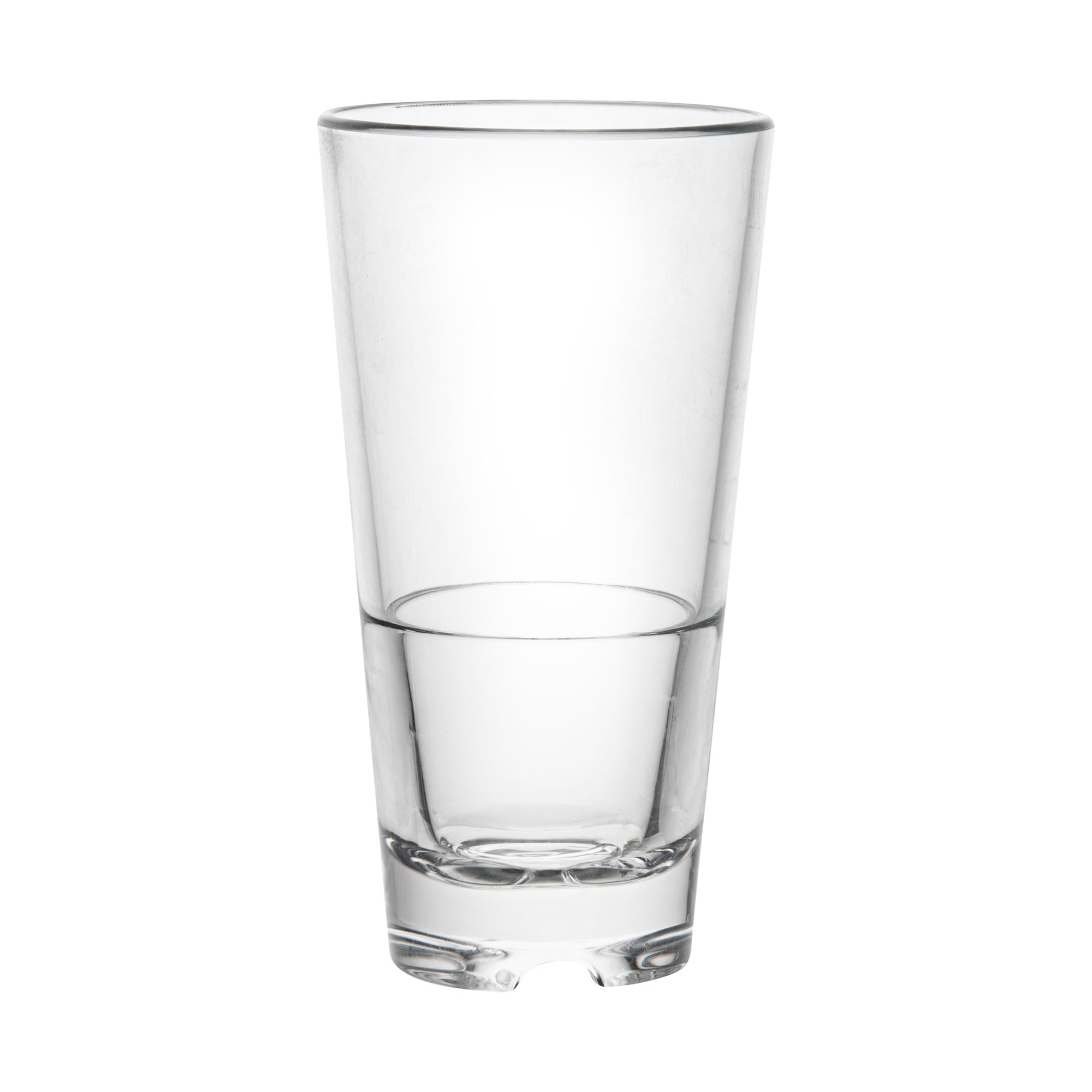 Bev Tek 11 oz Polycarbonate Old Fashioned Glass - Stackable - 3" x 3" x 5 3/4" - 6 count box