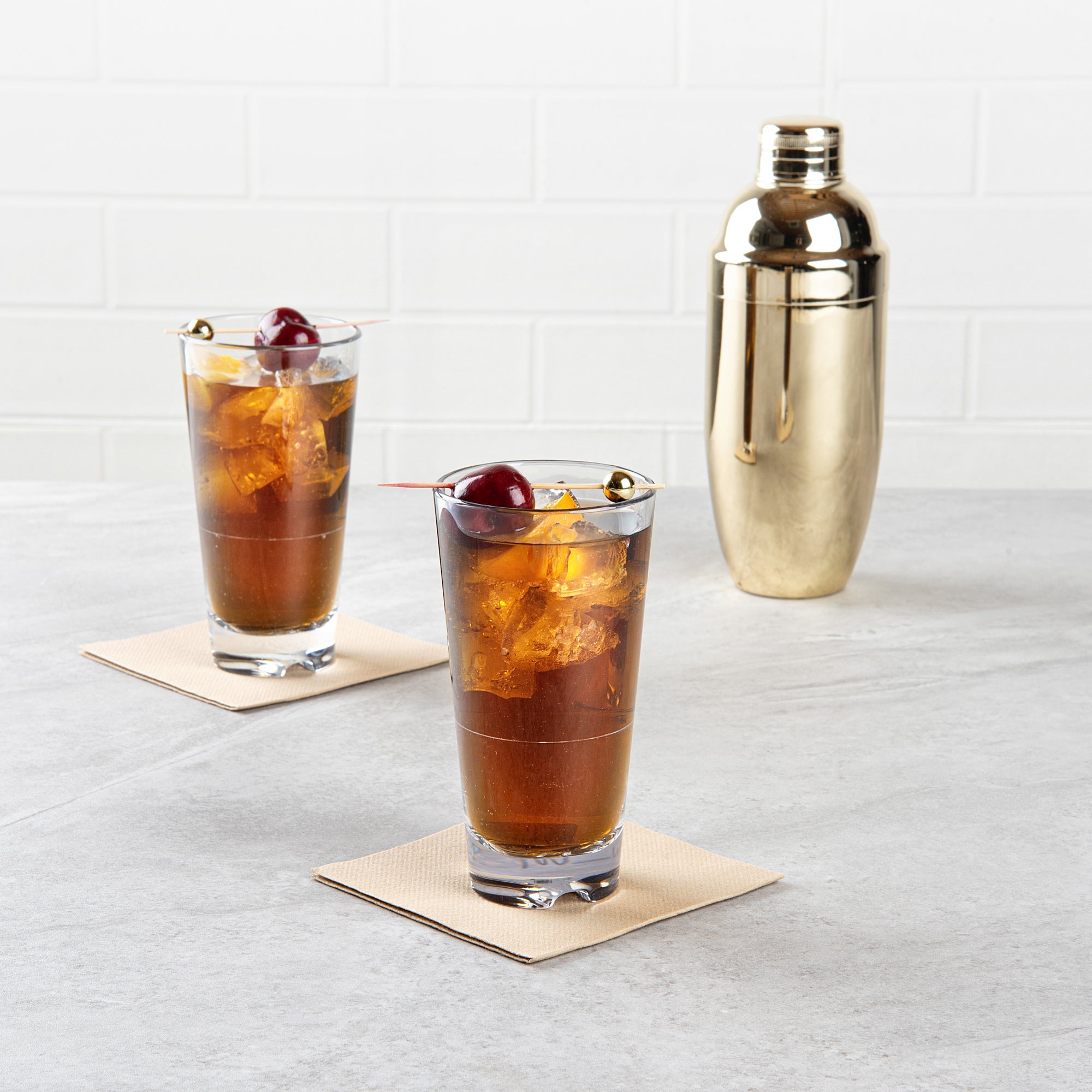 Bev Tek 11 oz Polycarbonate Old Fashioned Glass - Stackable - 3" x 3" x 5 3/4" - 6 count box