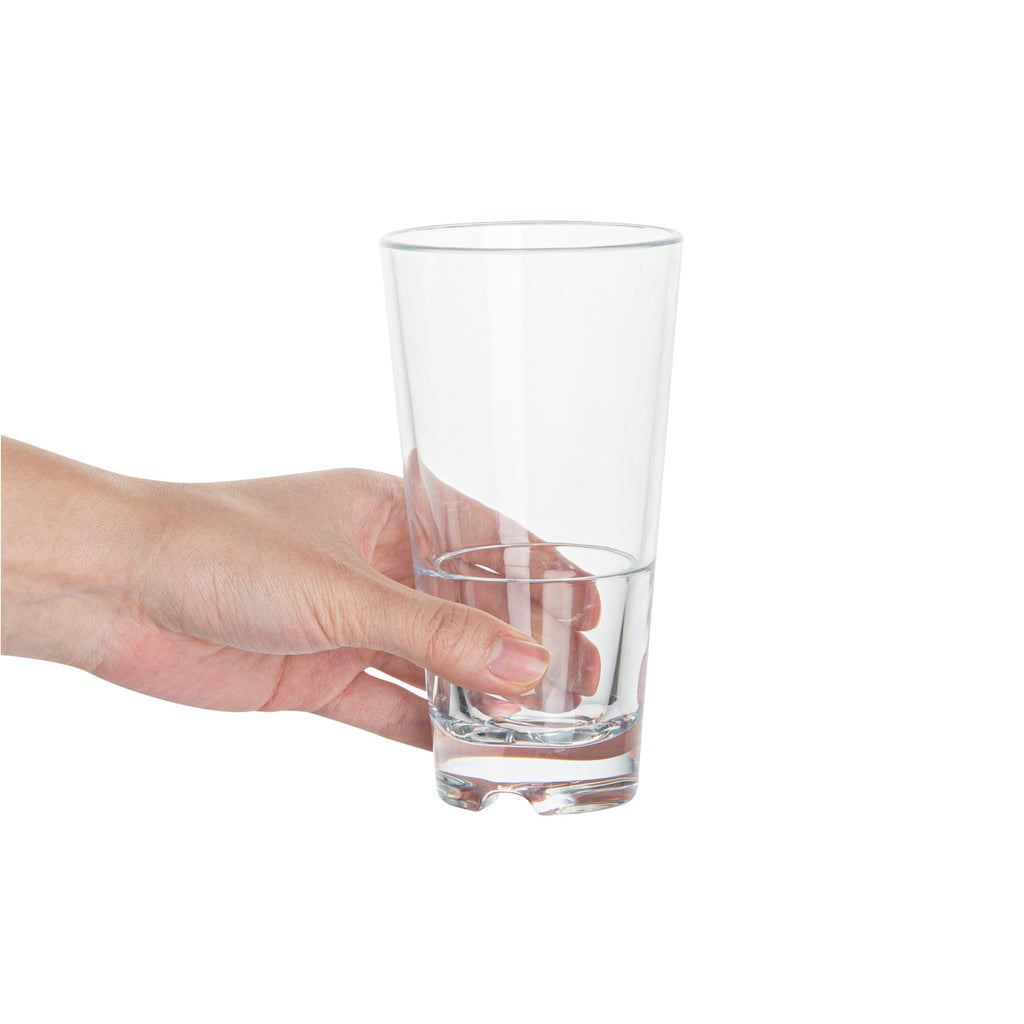 Bev Tek 11 oz Polycarbonate Old Fashioned Glass - Stackable - 3" x 3" x 5 3/4" - 48 count box