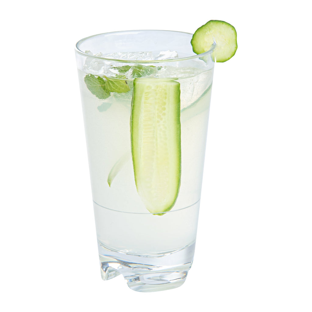 Bev Tek 18 oz Polycarbonate Highball Glass - Stackable - 3 1/2" x 3 1/2" x 6 1/4" - 6 count box