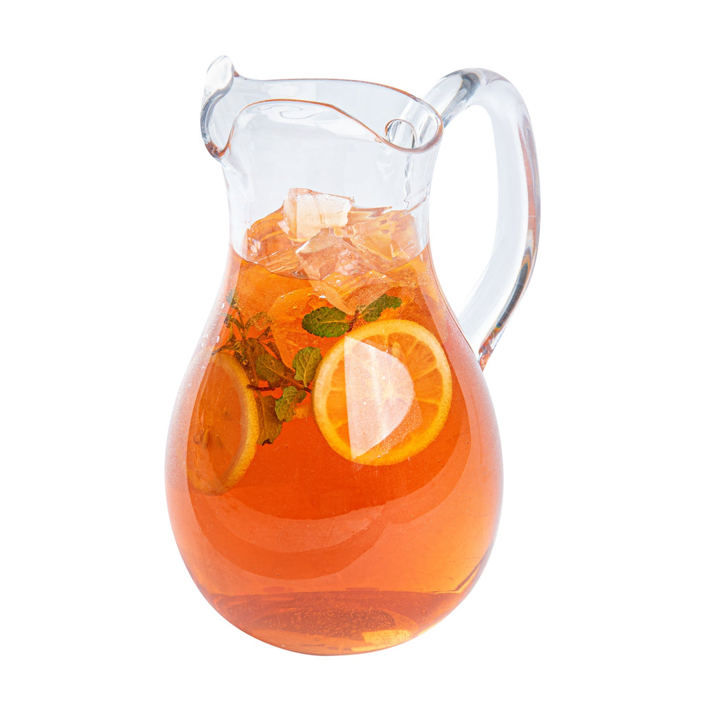 Bev Tek 57 oz Clear Polycarbonate Water Pitcher - 7" x 3 1/2" x 9 1/2" - 6 count box