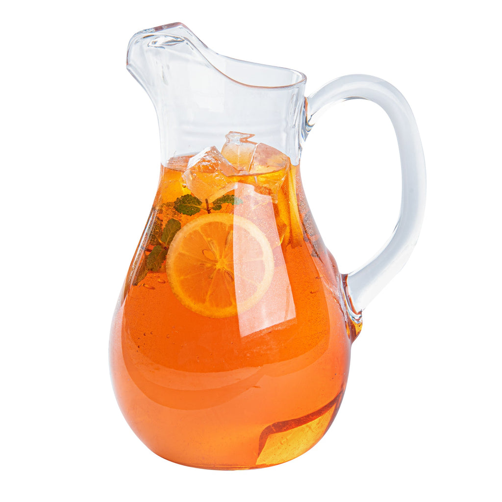 Bev Tek 57 oz Clear Polycarbonate Water Pitcher - 7" x 3 1/2" x 9 1/2" - 6 count box