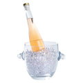Bar Lux 2.1 qt Clear Plastic Ice / Champagne Bucket - 8 3/4" x 6 1/2" x 6 1/4" - 1 count box