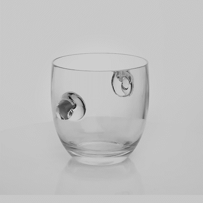 Bar Lux 2.1 qt Clear Plastic Ice / Champagne Bucket - 8 3/4" x 6 1/2" x 6 1/4" - 1 count box