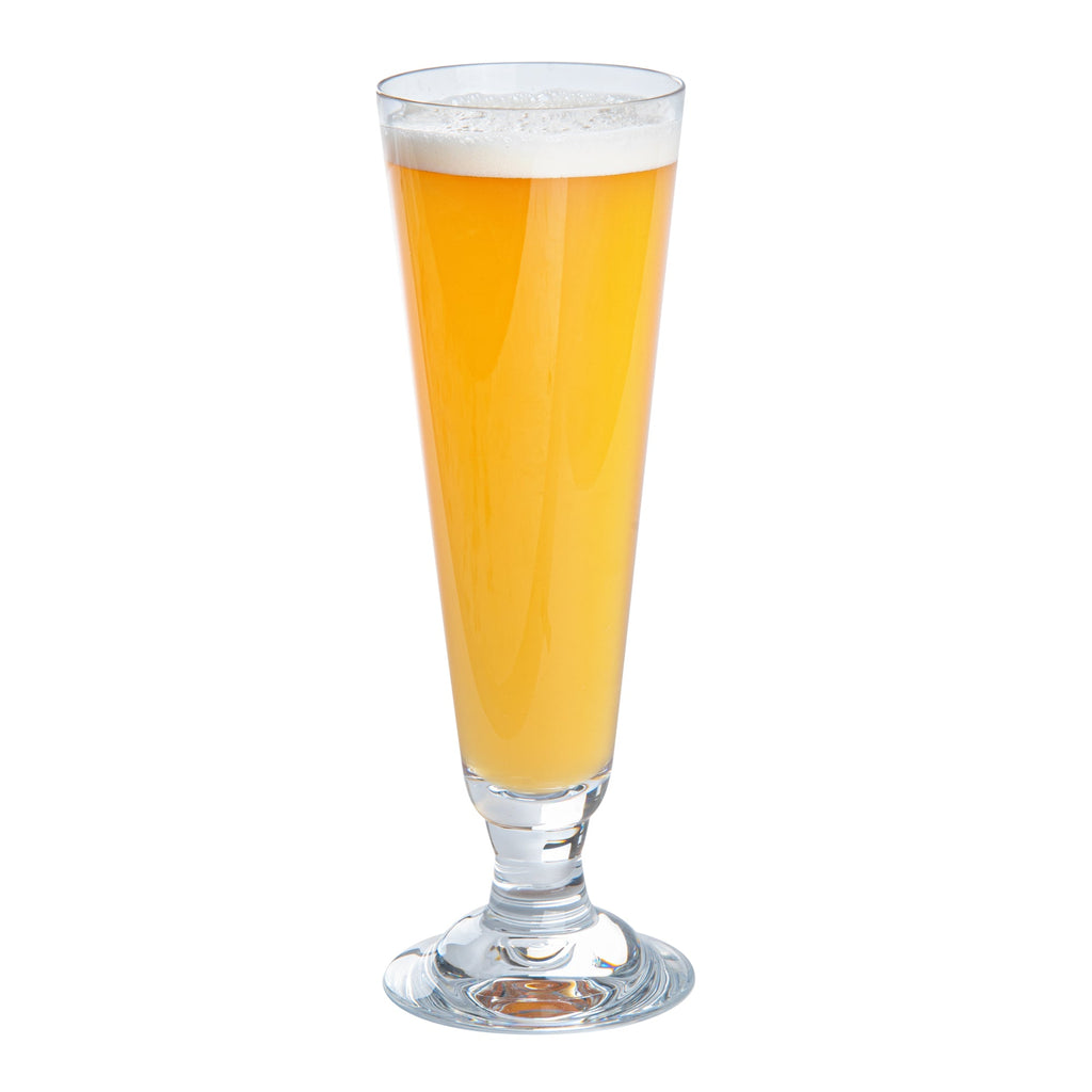 Bev Tek 14 oz Polycarbonate Pilsner Beer Glass - 3 1/4" x 3 1/4" x 9 1/4" - 6 count box