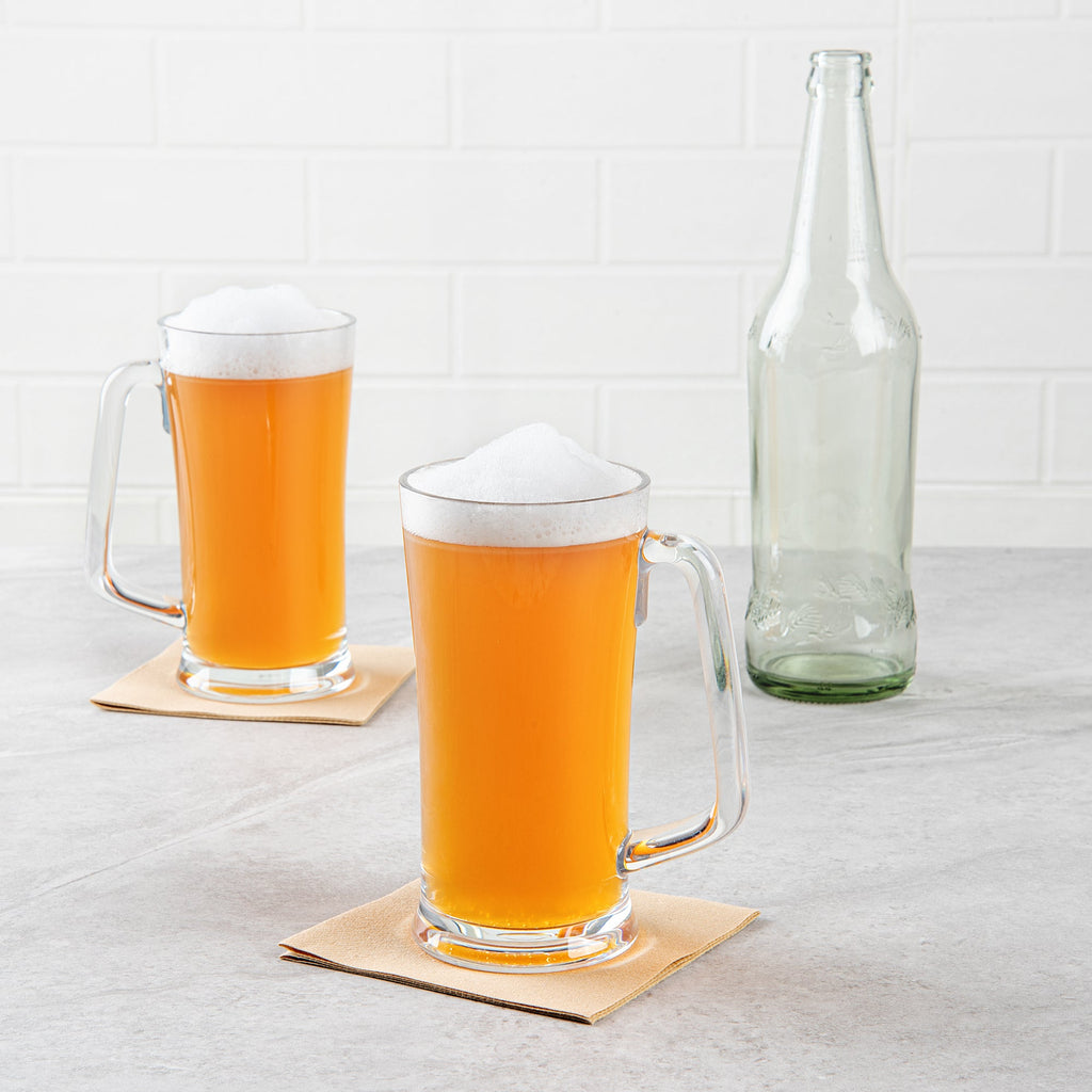 Bev Tek 17 oz Polycarbonate Beer Mug - 4 3/4" x 3 1/4" x 6 1/2" - 6 count box