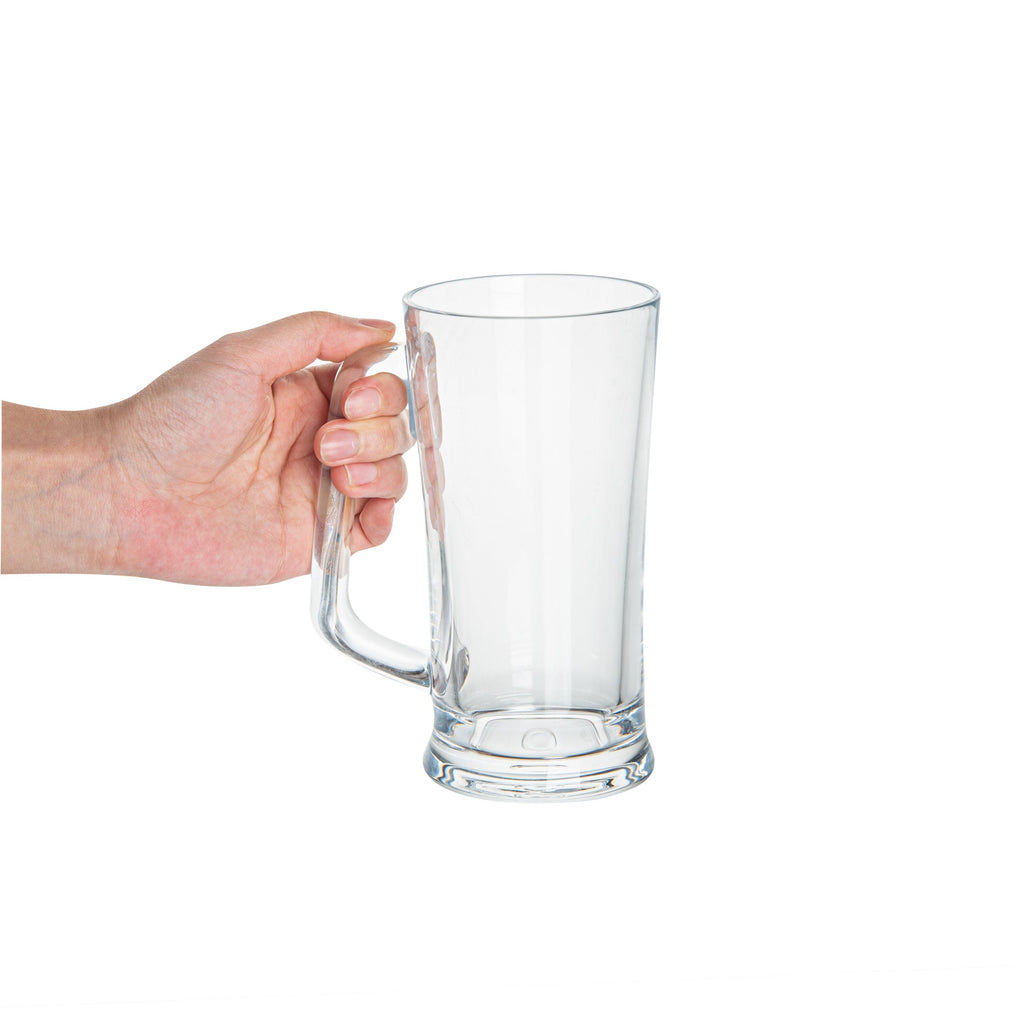 Bev Tek 17 oz Polycarbonate Beer Mug - 4 3/4" x 3 1/4" x 6 1/2" - 48 count box