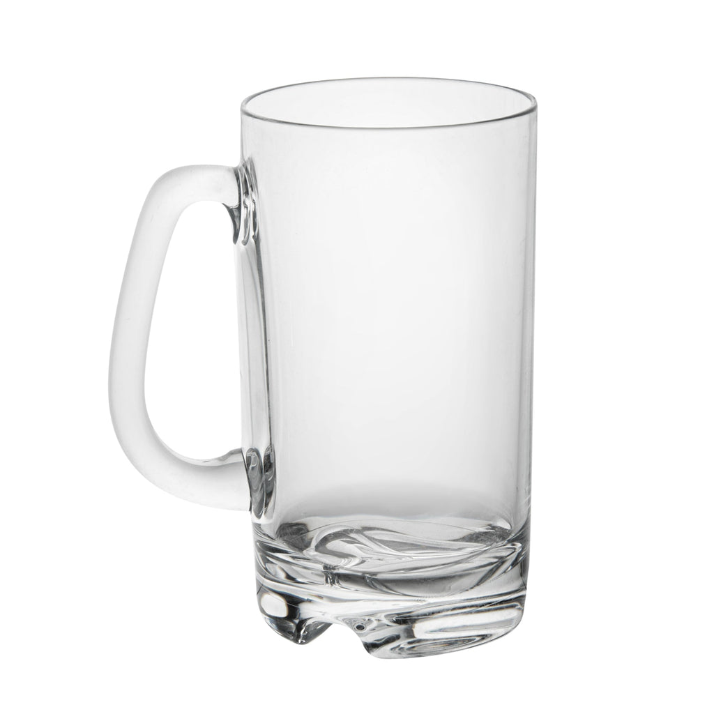 Bev Tek 18 oz Polycarbonate Beer Mug - 4 3/4" x 3 1/4" x 6" - 6 count box