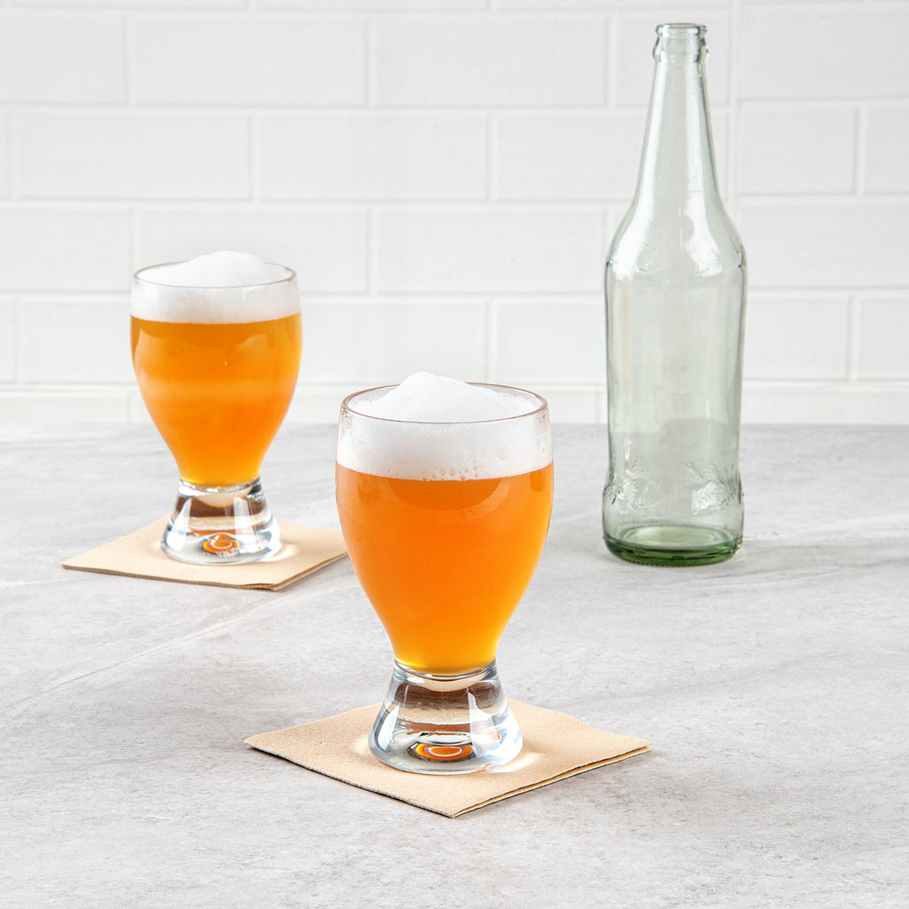 Bev Tek 14 oz Polycarbonate Craft Beer Glass - 3 1/2" x 3 1/2" x 6" - 48 count box