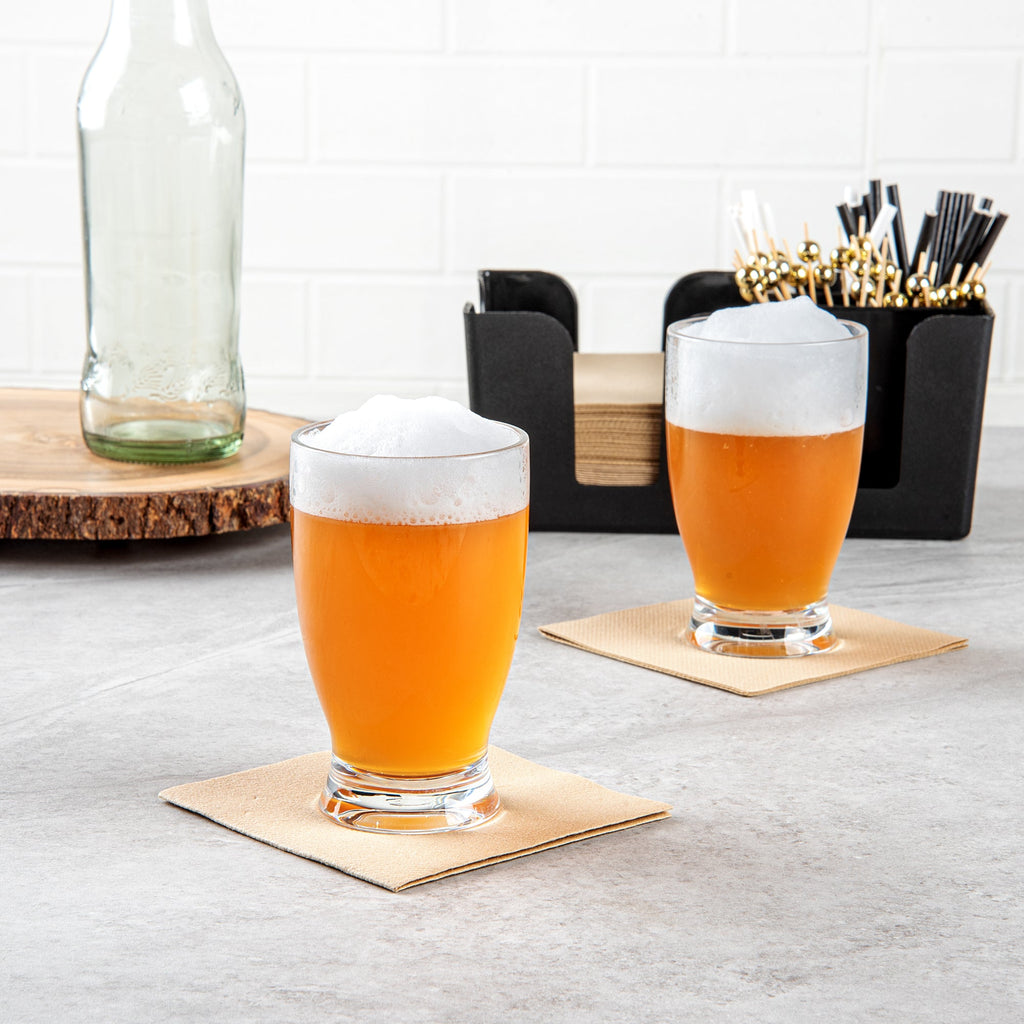 Bev Tek 12 oz Polycarbonate Craft Beer Glass - 3" x 3" x 5" - 48 count box