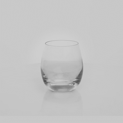Bev Tek 12 oz Polycarbonate Rocks Glass - 3 1/2" x 3 1/2" x 3 3/4" - 6 count box