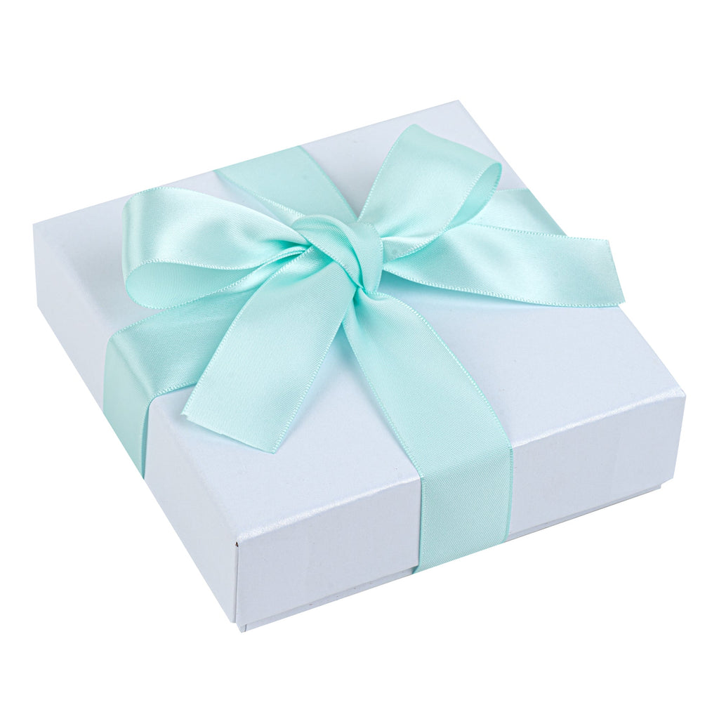 Gift Tek Aqua Blue Polyester Satin Ribbon - Single Face - 1" x 10 yds - 1 count box