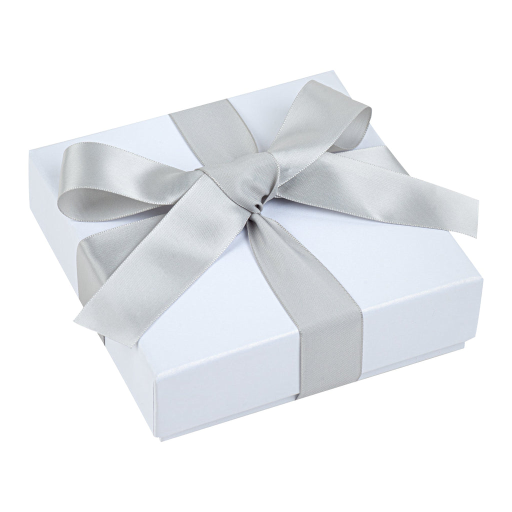 Gift Tek Gray Polyester Satin Ribbon - Single Face - 1" x 10 yds - 1 count box