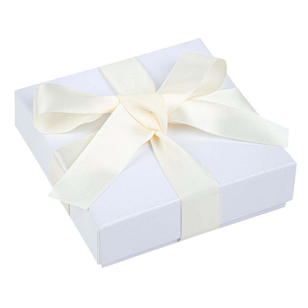 Gift Tek Ivory White Polyester Satin Ribbon - Single Face - 1" x 10 yds - 1 count box