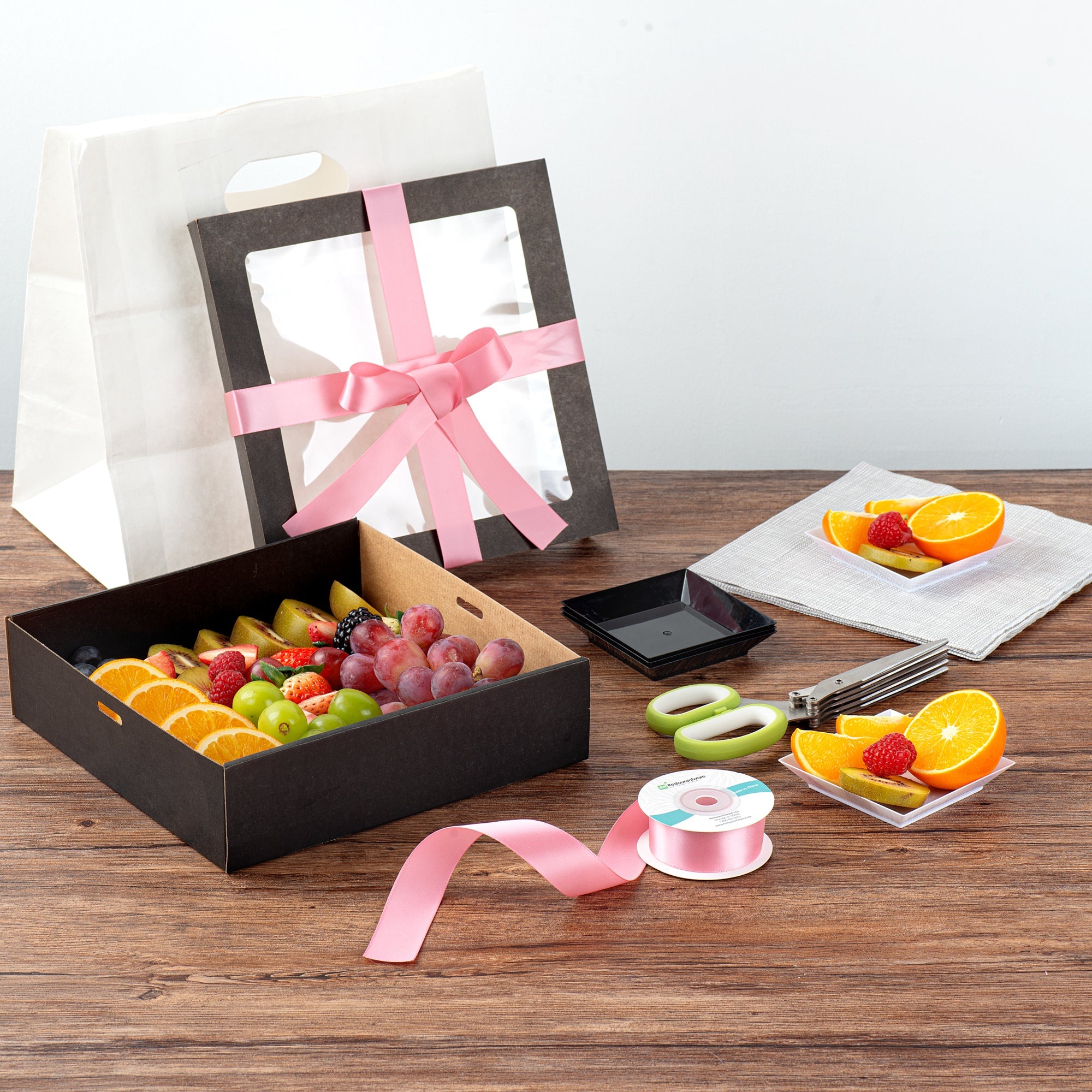 Gift Tek Pink Polyester Satin Ribbon - Single Face - 1" x 10 yds - 1 count box