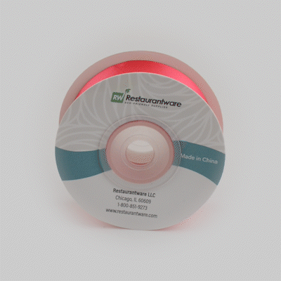 Gift Tek Shocking Pink Polyester Satin Ribbon - Single Face - 1" x 10 yds - 10 count box