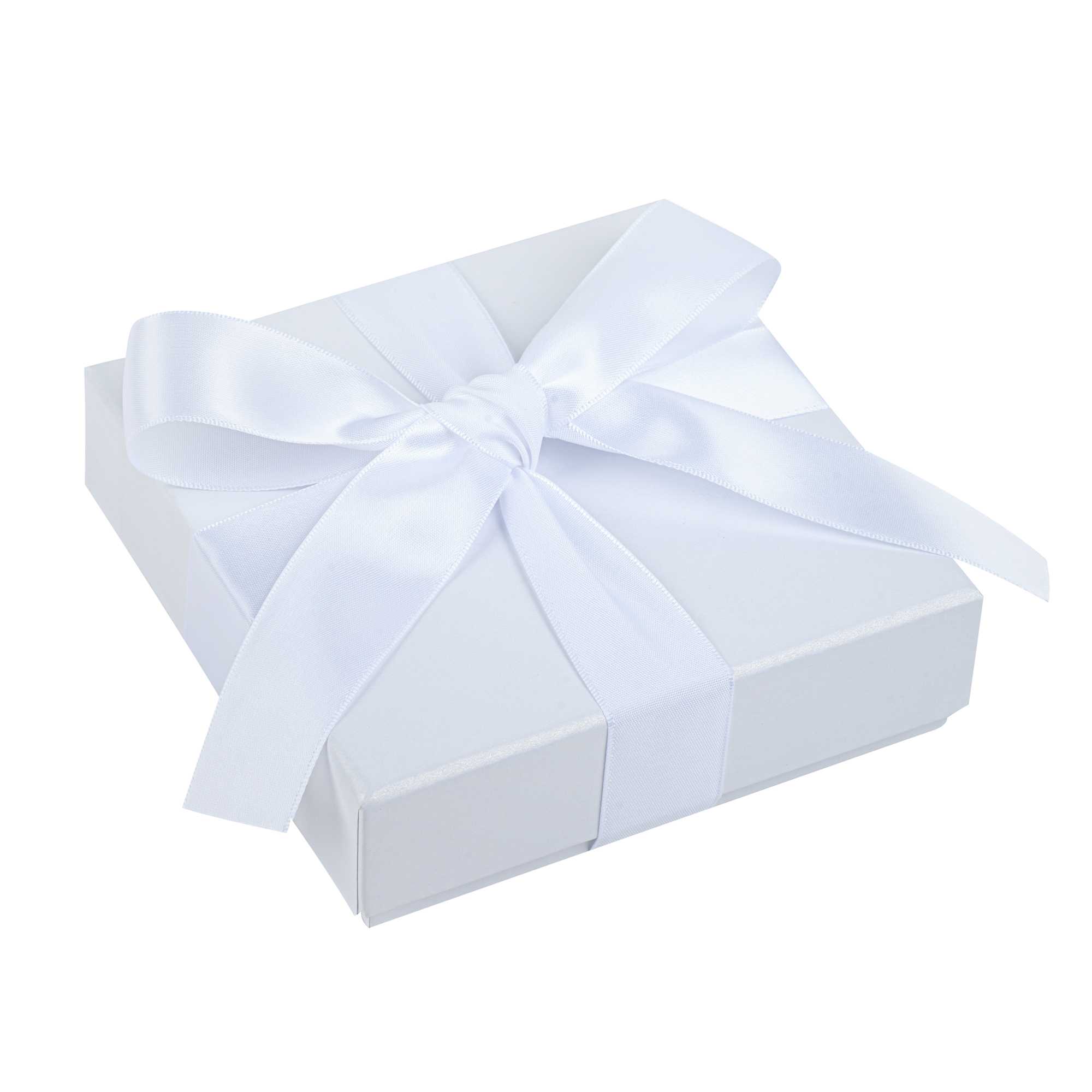 Gift Tek White Polyester Satin Ribbon - Single Face - 1" x 10 yds - 1 count box